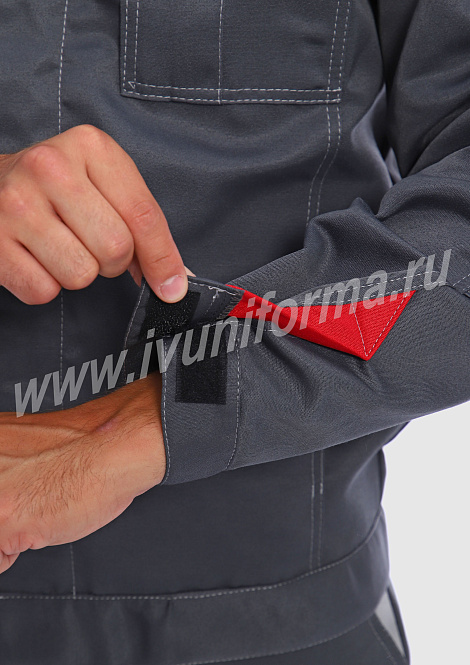 Костюм рабочий мужской (с брюками) арт. Р-02-91-ГР