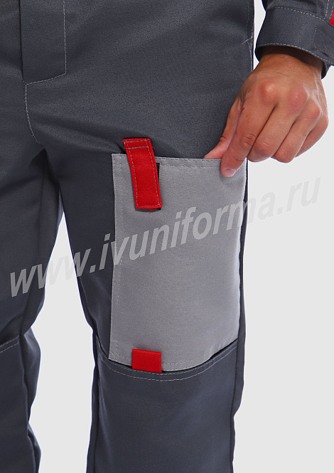 Костюм рабочий мужской (с брюками) арт. Р-02-91-ГР