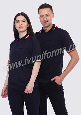 Футболка-поло унисекс для полиции арт. Т-14-05-ПИК