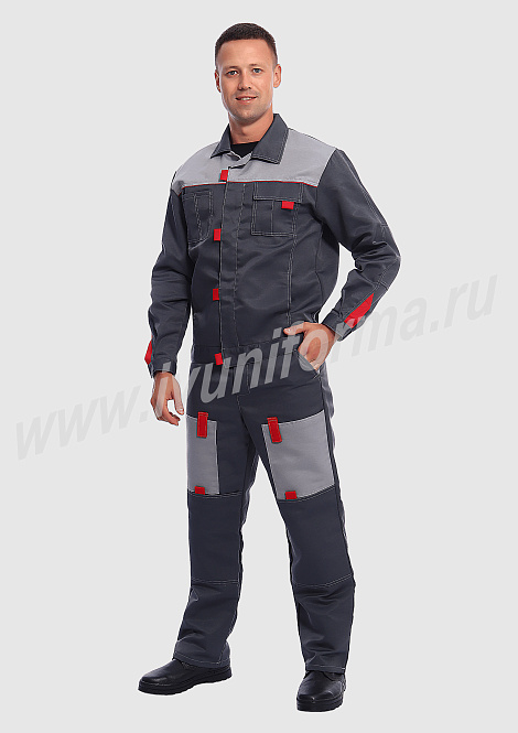 Костюм рабочий мужской (с брюками) арт. Р-02-91-ГР